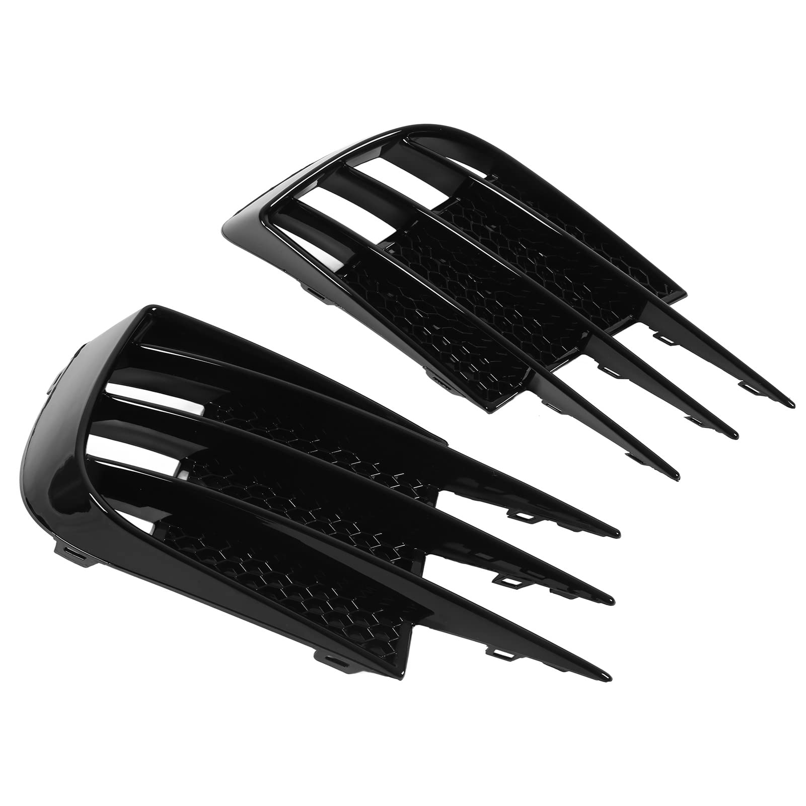Copertura Griglia Fendinebbia, 1 Paio di Paraurti Anteriore Nero Lucido Copertura Griglia Fendinebbia Sostituzione Cornice Cornice Fendinebbia per 6 MK6 GTD 2008‑2013