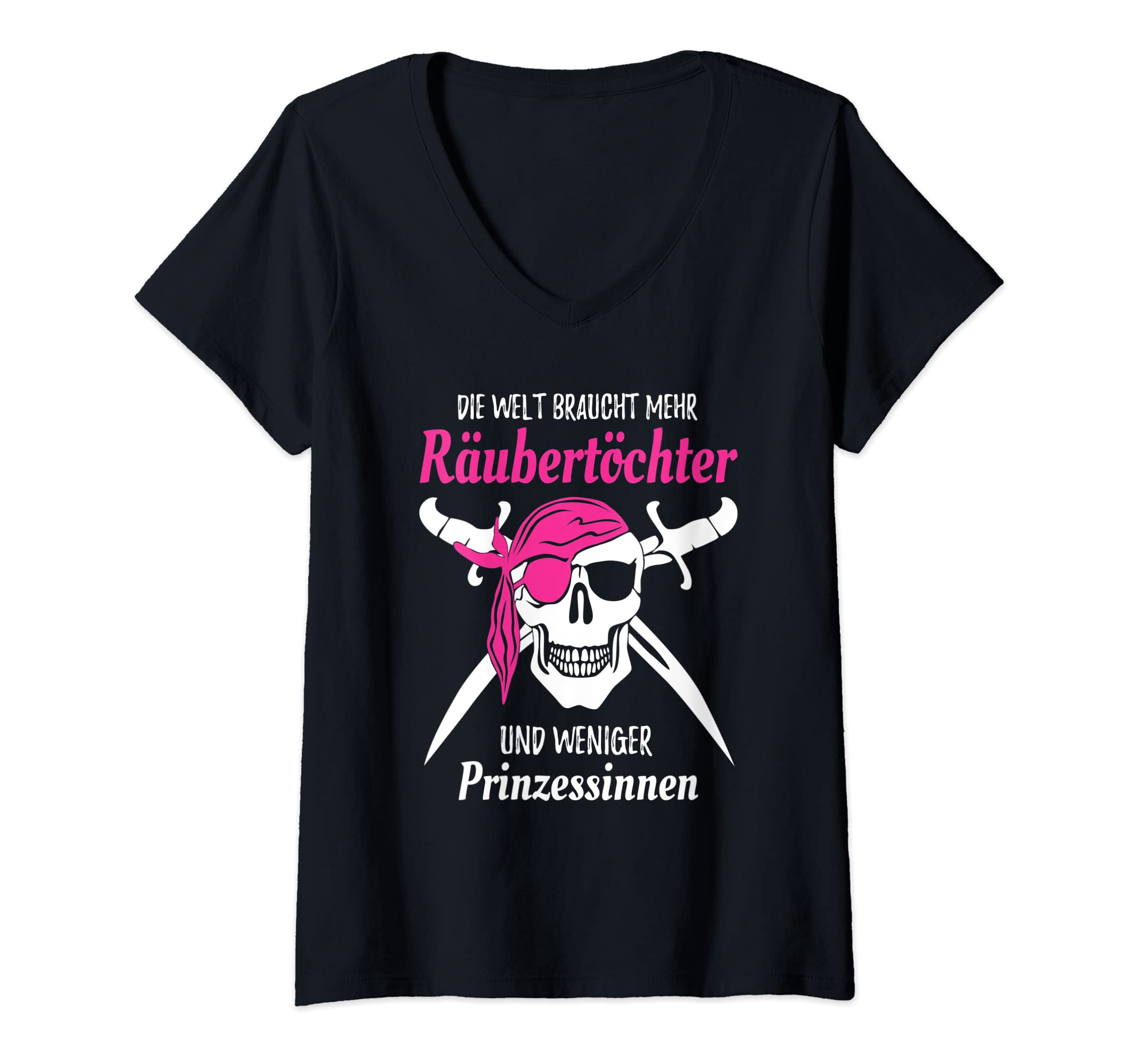 Womens The world needs more predatory daughters fewer princesses V-Neck T-Shirt