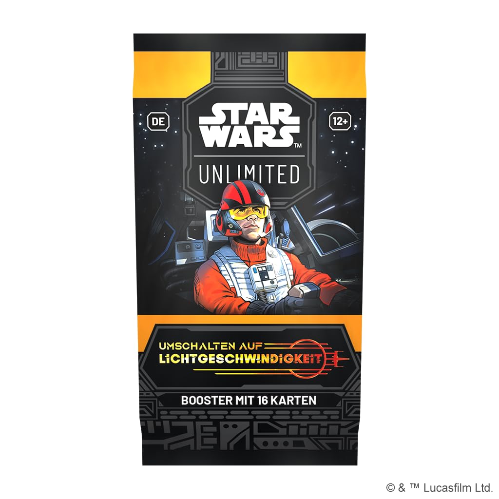 Star Wars Unlimited - Umschalten auf Lichtgeschwindigkeit - Booster Display Box (24 Booster Packs pro Display) - Deutsch - mit LMS Trading Grußkarte