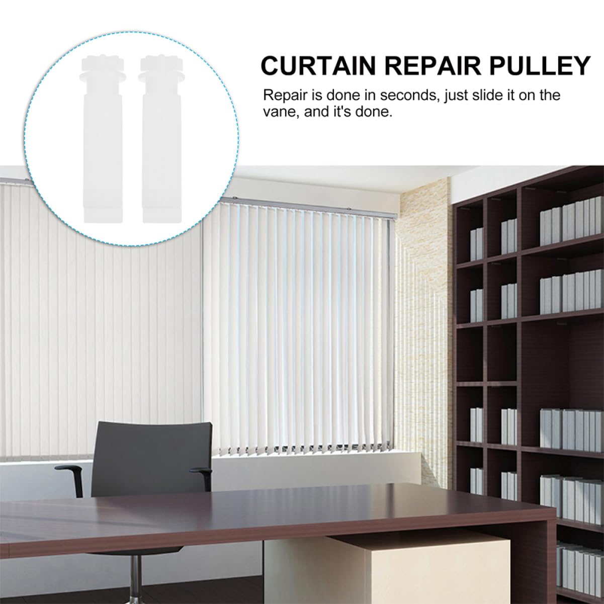 PRETYZOOM 100pièces Tiges De Remplacement PVC pour Stores Verticaux Accessoires De Réparation De Stores à Lamelles Verticales