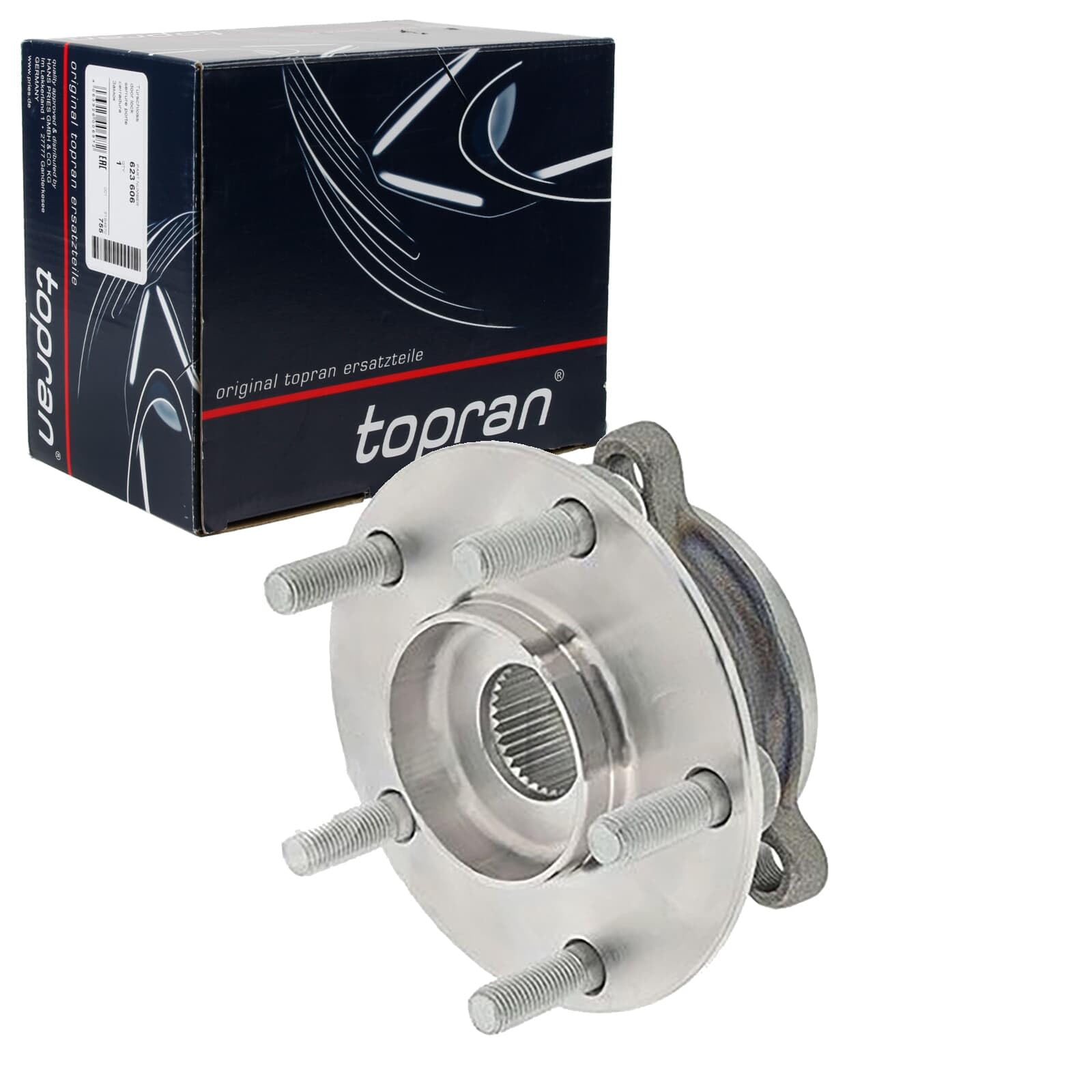 TOPRAN 600 322 Cubo de rueda con anillo sensor magnético incorporado Rodamiento integrado en buje de rueda Delantero, ambos lados