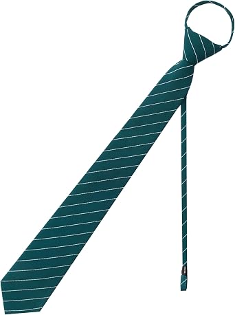 Luckyvestir Mens Black Tie, Pre-Tied Adjustable Zipper Ties, 2.8" Solid Color Mens Skinny Neckties for Graduation Gifts