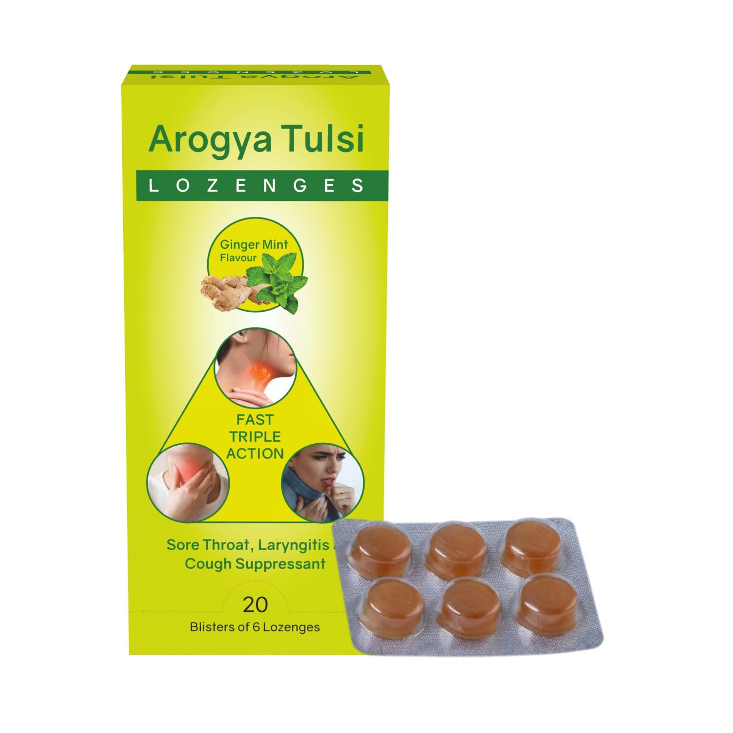 LACTOZEST Arogya Tulsi Lozenges(Ginger Mint Flavour)6 Tab(Pack Of 5)|Quick Relief From Itchy Throat-6 Tab(Pack Of 5) (B0BF9F9LM3) Amazon Price History, Amazon Price Tracker