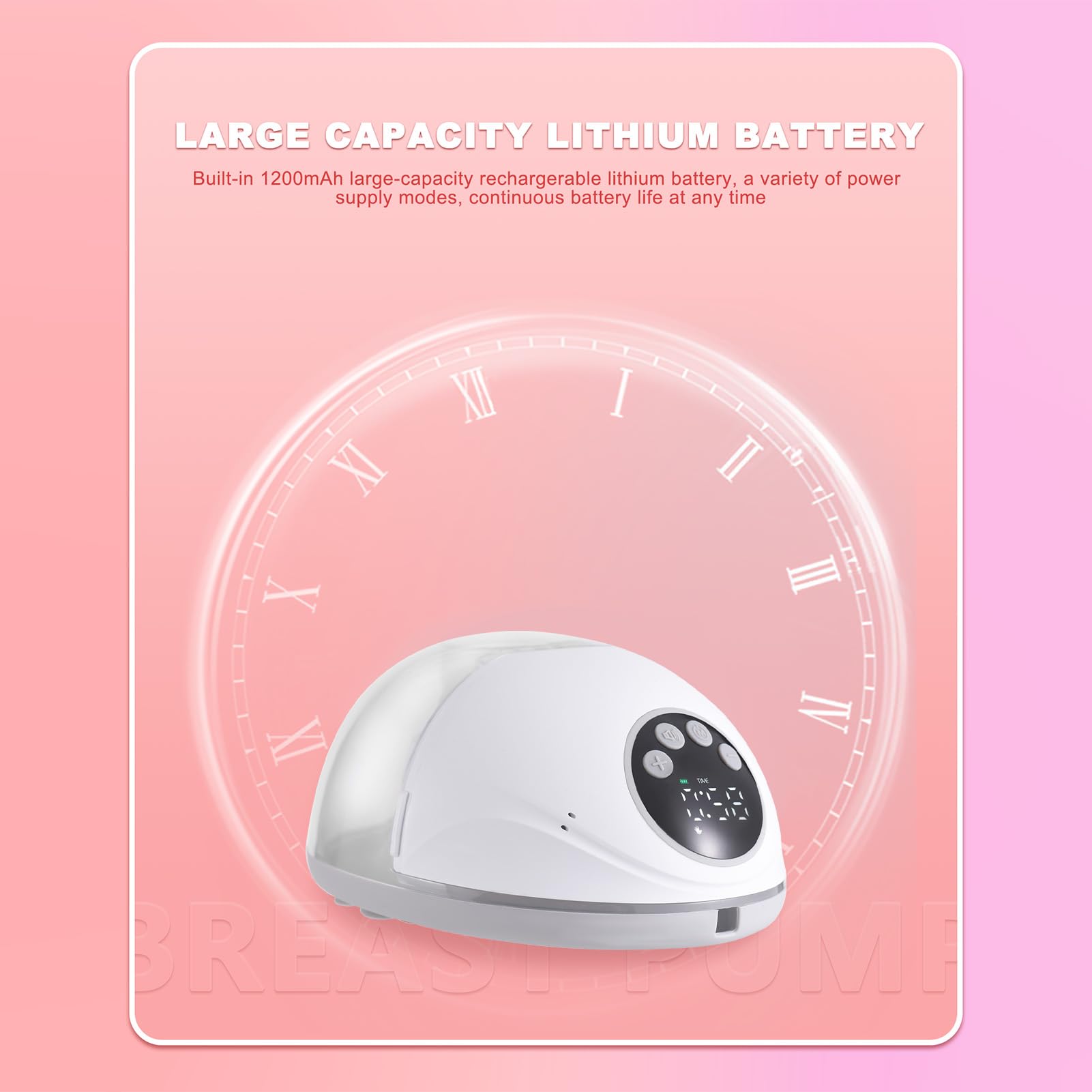 Luocute Tiralatte Indossabile, Tiralatte Elettrico a Mani Libere con 4 modalità 12 Livelli, Doppia Flangia Sigillata, Senza BPA, capacità 160 Ml, Batteria Integrata da 1200 MAh, per (Pompa singola)