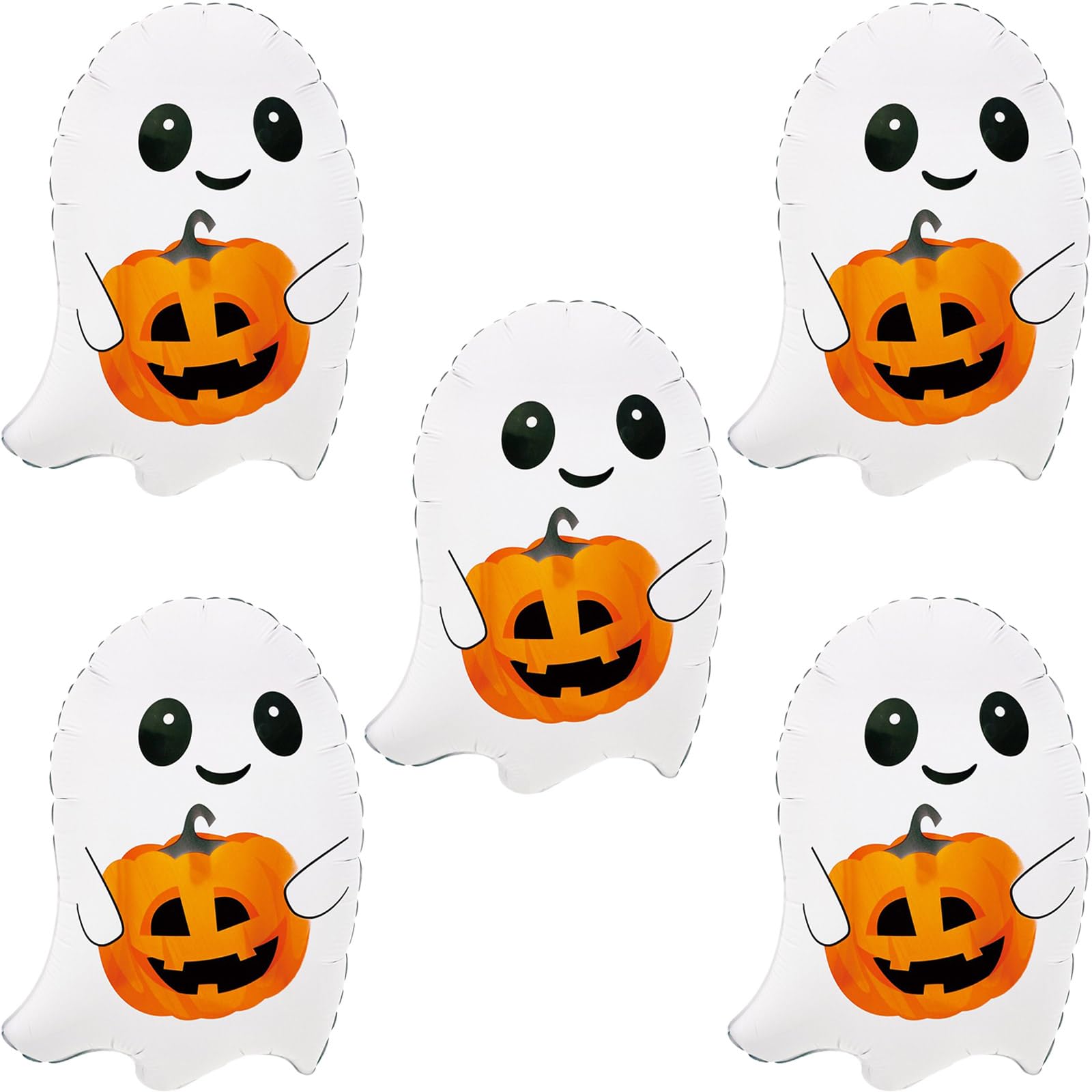 Ghost Balloons Halloween Balloons for Halloween Theme Party Decor Spooky Party Decoration Supplies Balloon Sets-5 Pcs