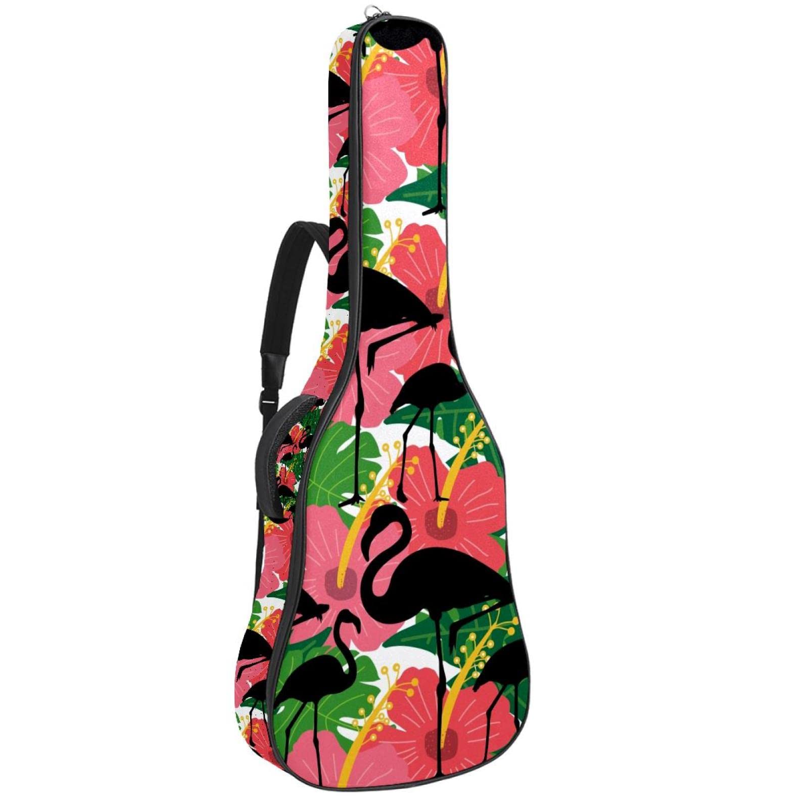 Torba na gitarę akustyczną wodoodporna gitara plecak gruby miękki wyściełany zwierzę sowa klasyczna gitara obudowa, kolor2, 42.9x16.9x4.7 in, Organizer do torby