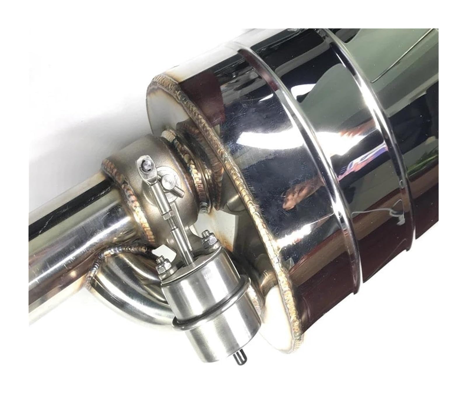 Tubo Di Scarico Auto Marmitte Scarico Auto Con Valvola Variabile Telecomando/pompa Vuoto Forma Universale T Un Ingresso Due Uscite 51/63/76 Mm(76MM+Control)