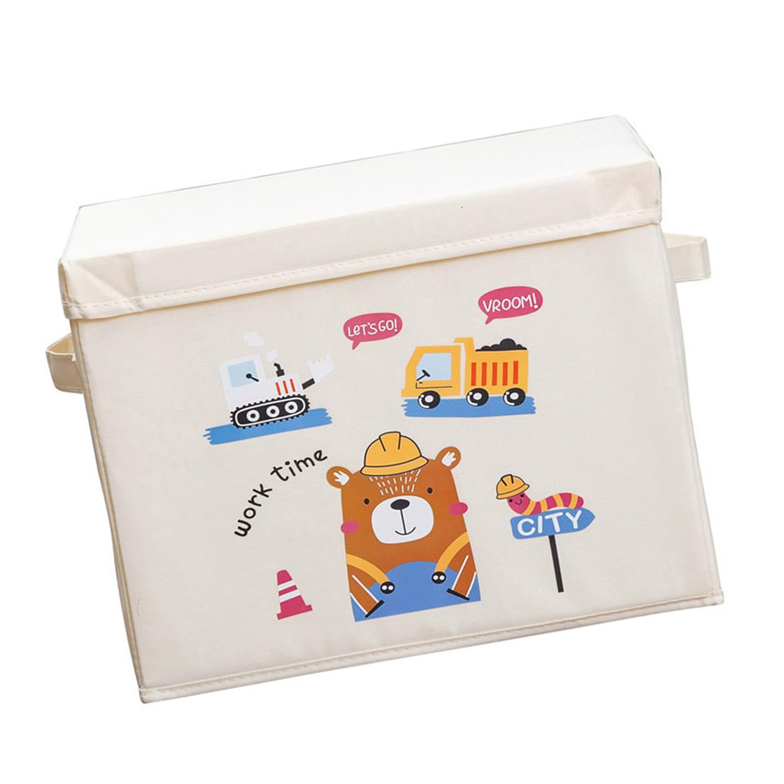 carotoe Multipurpose Kids Storage Set Animal Pattern Foldable Containers Toy Storage Bins for Toy Management Kids Room Organization Solution