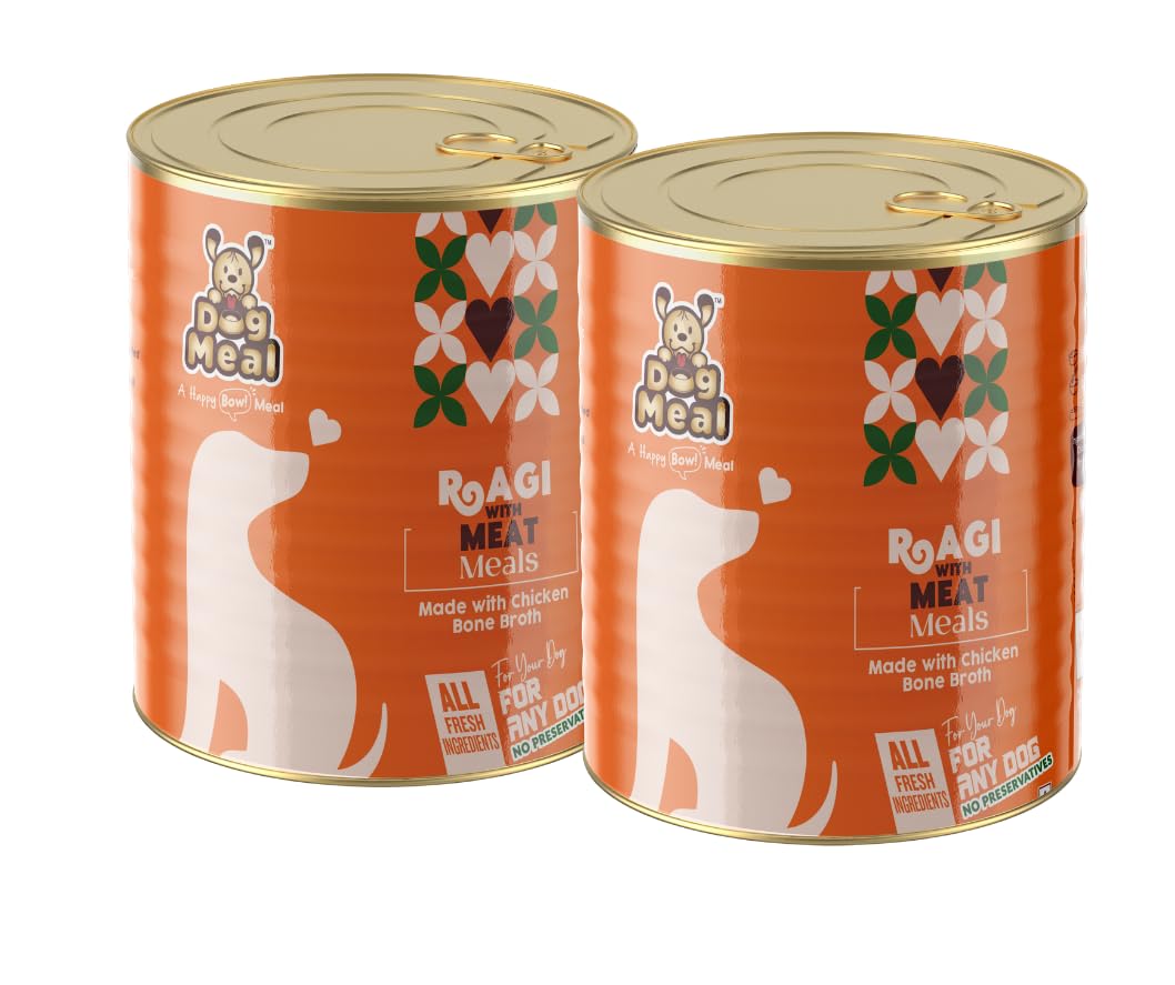 Dog Meal | Ragi with Meat Meals | Bone Broth for Dogs | Ready to Eat | Wet Dog Food | All Dogs | Adult Dog Food | Real Chicken and Ragi | Ragi | Preservative Free | 400gm | Pack of 2 (B0CV1B7M6H) Amazon Price History, Amazon Price Tracker