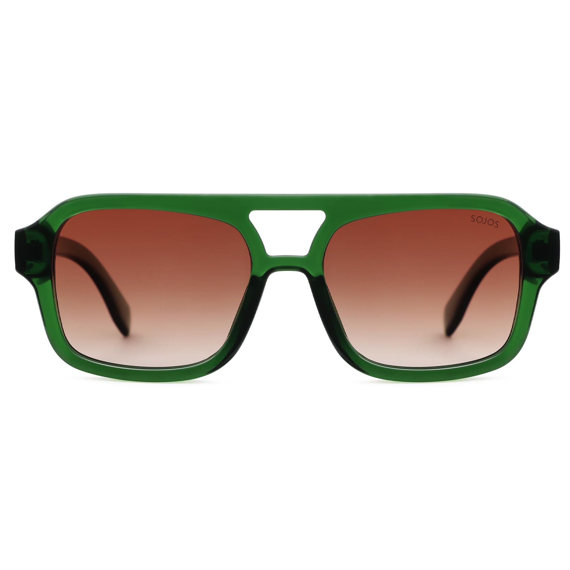 SOJOS Retro Quadratische Polarisiert Sonnenbrille SJ1161-56