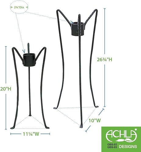 Miniatura 3 de Achla Designs Gazing Globe - Soporte de bola de 24 pulgadas de alto