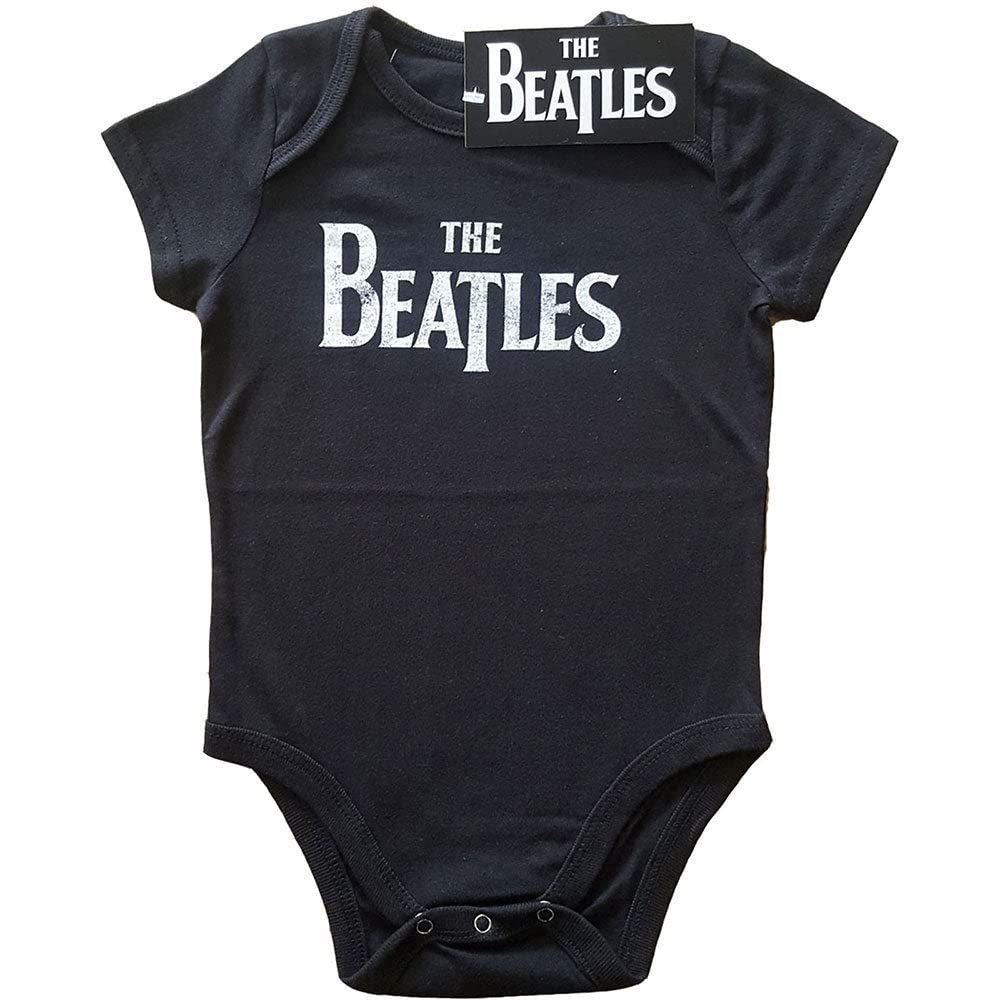 The Beatles Kids Baby Grow: Drop T Logo - 24 Months - Black