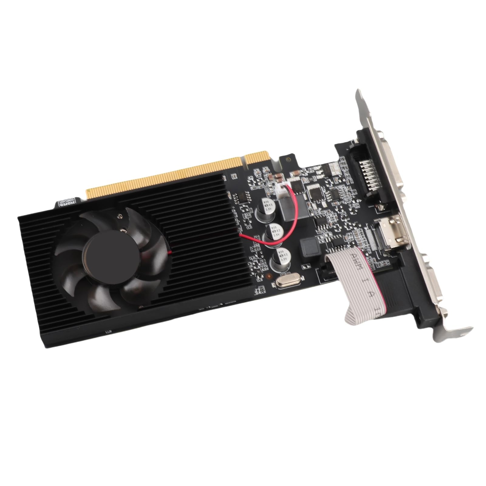 Tarjeta Gráfica de Juego, Tarjeta Gráfica PCI Express 810MHz 1000MHz 2560x1600, Interfaz VGA DVI HDMI, para Uso de Oficina de Vídeo HD