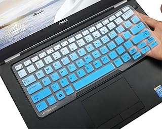 CaseBuy Dell Latitude Keyboard Cover 14 inch for Dell Latitude 7490 5480 5490 5491 14" Laptop, Dell Latitude 3340 E3340 E5490 E5491 E5450 E5470 E7450 E7470 7480 E7480 with Pointing, Ombre Blue