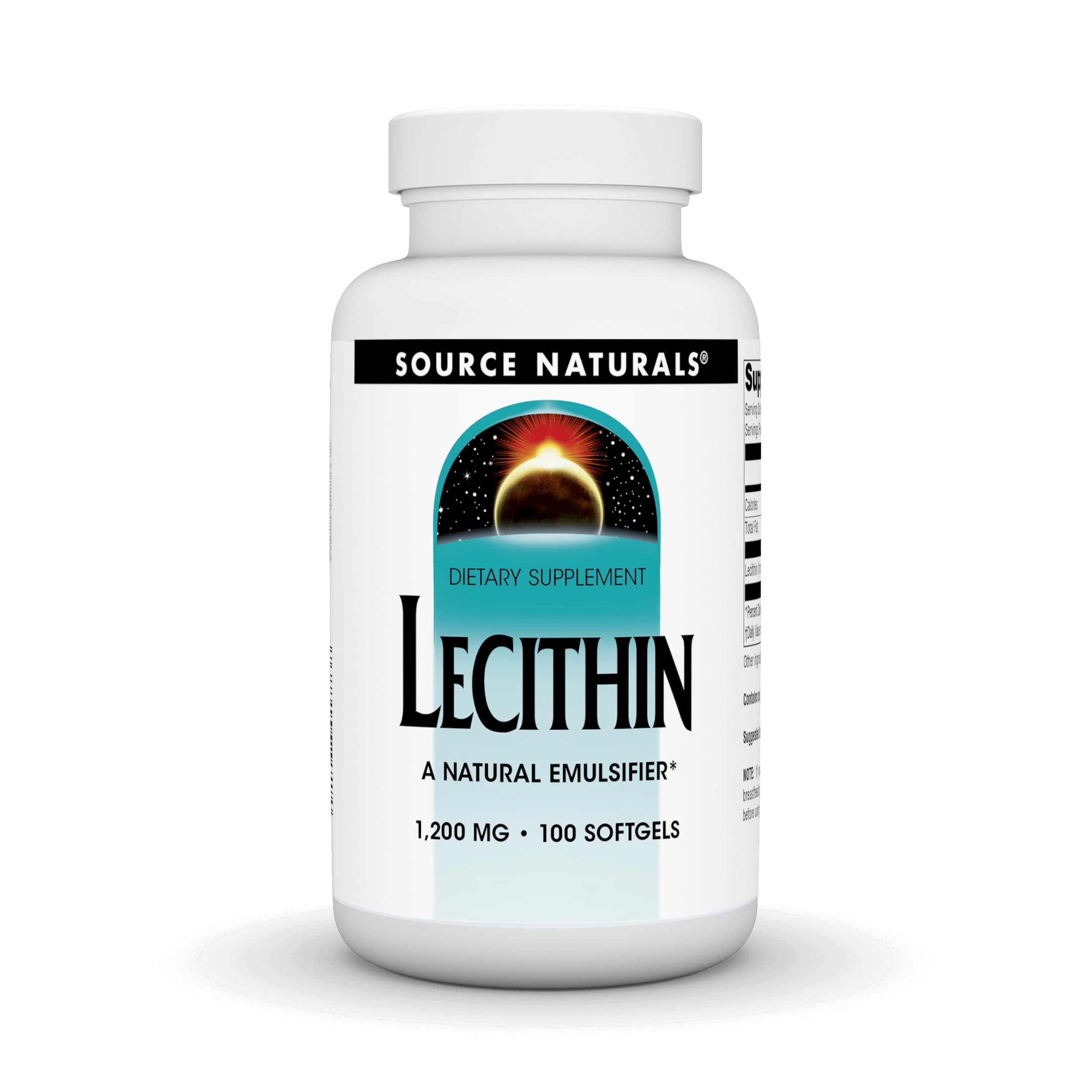 Source Naturals - Lecithin 1200 Mg. 100 Softgels