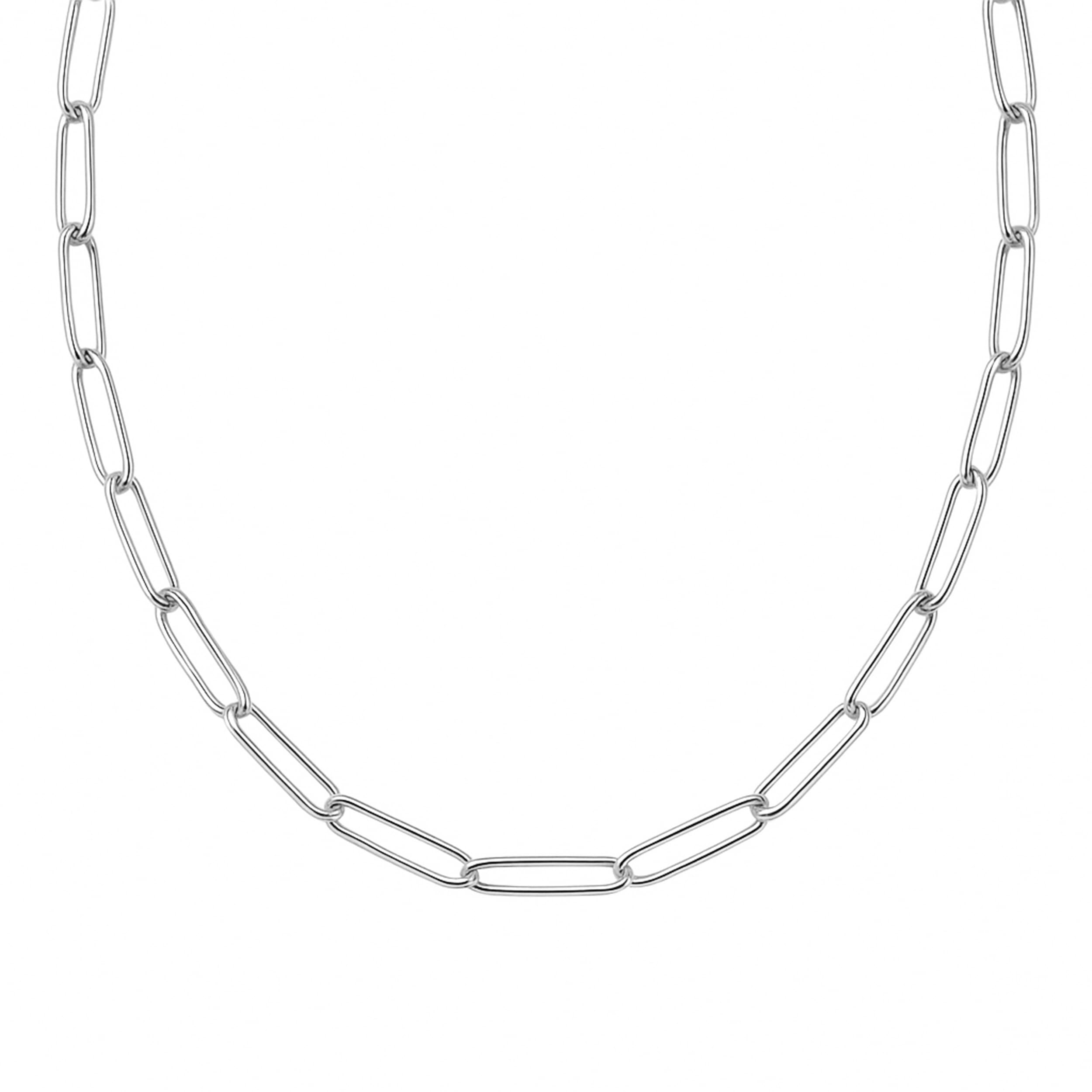 Destin Jewelry Paperclip Chain Necklace for Women, 18K Gold Plated Stainless Steel, Waterproof & Hypoallergenic, Adjustable Lengths, Tarnish-Resistant