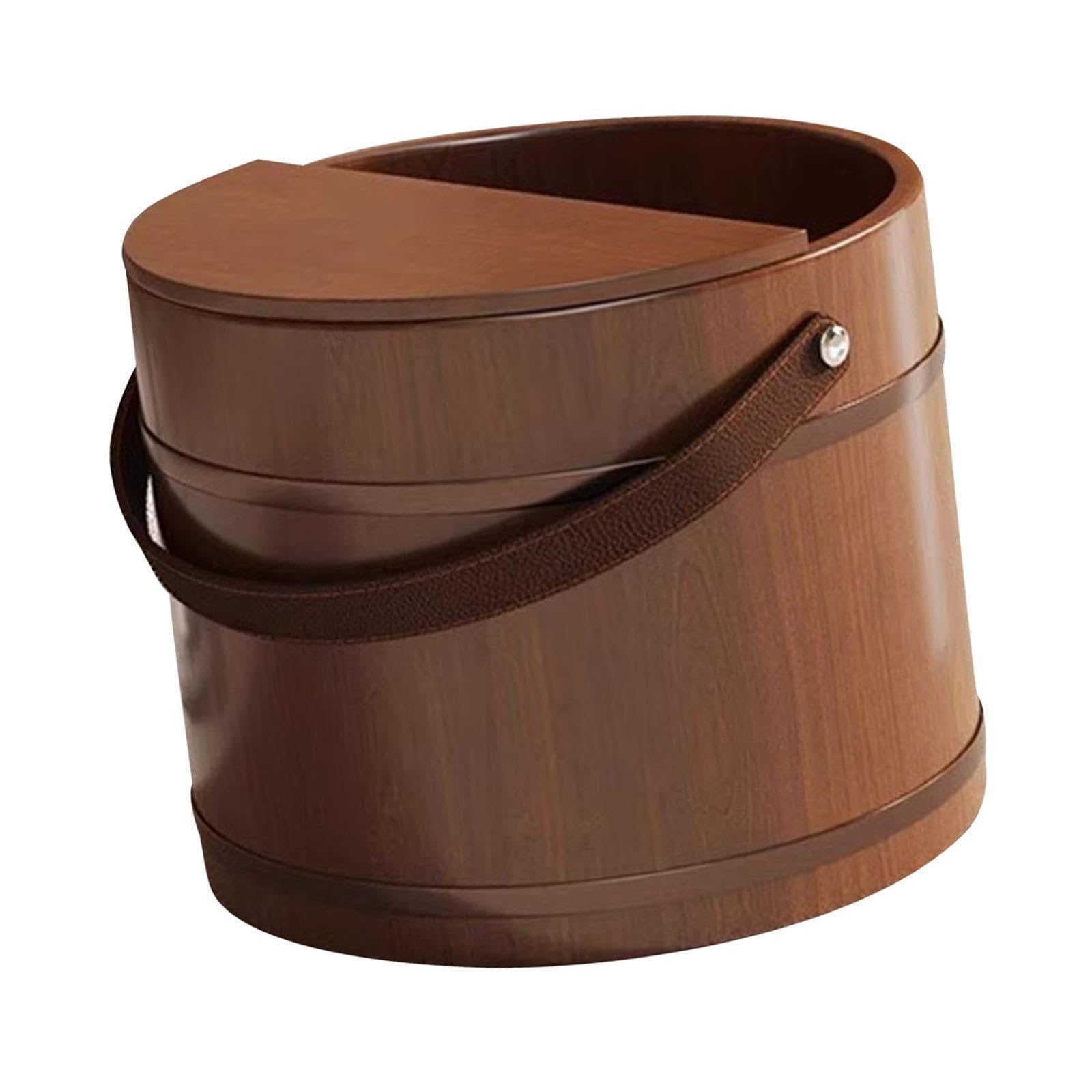 Bañera de Para madera para remojo de pies. Una fantástica opción para relajarse y mimarse en familia. Baño de Para madera para pedicura y remojo