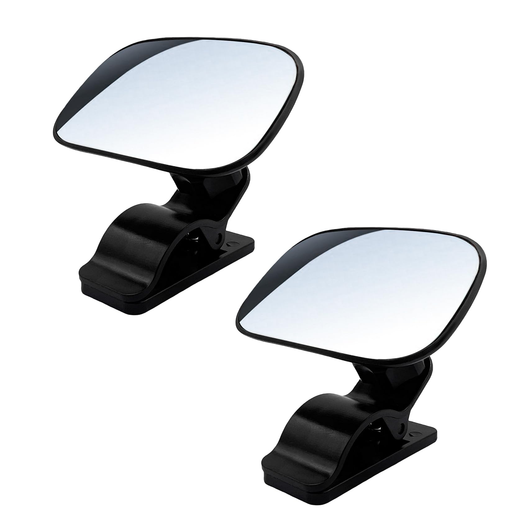 2pcs baby car mirror, car seat mirrors, wide angle convex clip-on mirrors, universal auto interior accessories children backseat adjustable rearview mirror for viewing rear passengers (2pcs)