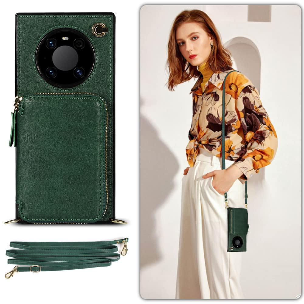 Custodia Portafoglio In Pelle PU Animale Per Huawei P30 P40 Pro/Plus - Protezione 360°