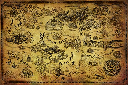 Zelda - Map Artistica di Stampa (91,44 x 60,96 cm)