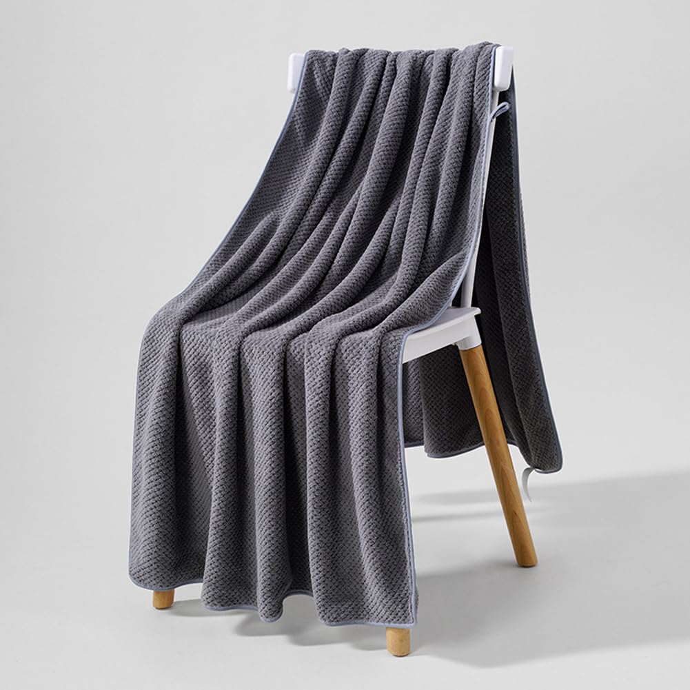 Juego de 4 toallas de baño de 35 x 70 pulgadas, toallas de baño de gran tamaño, microfibra extragrande, altamente absorbentes, de secado rápido, súper suaves, para spa, hotel (35 x 70