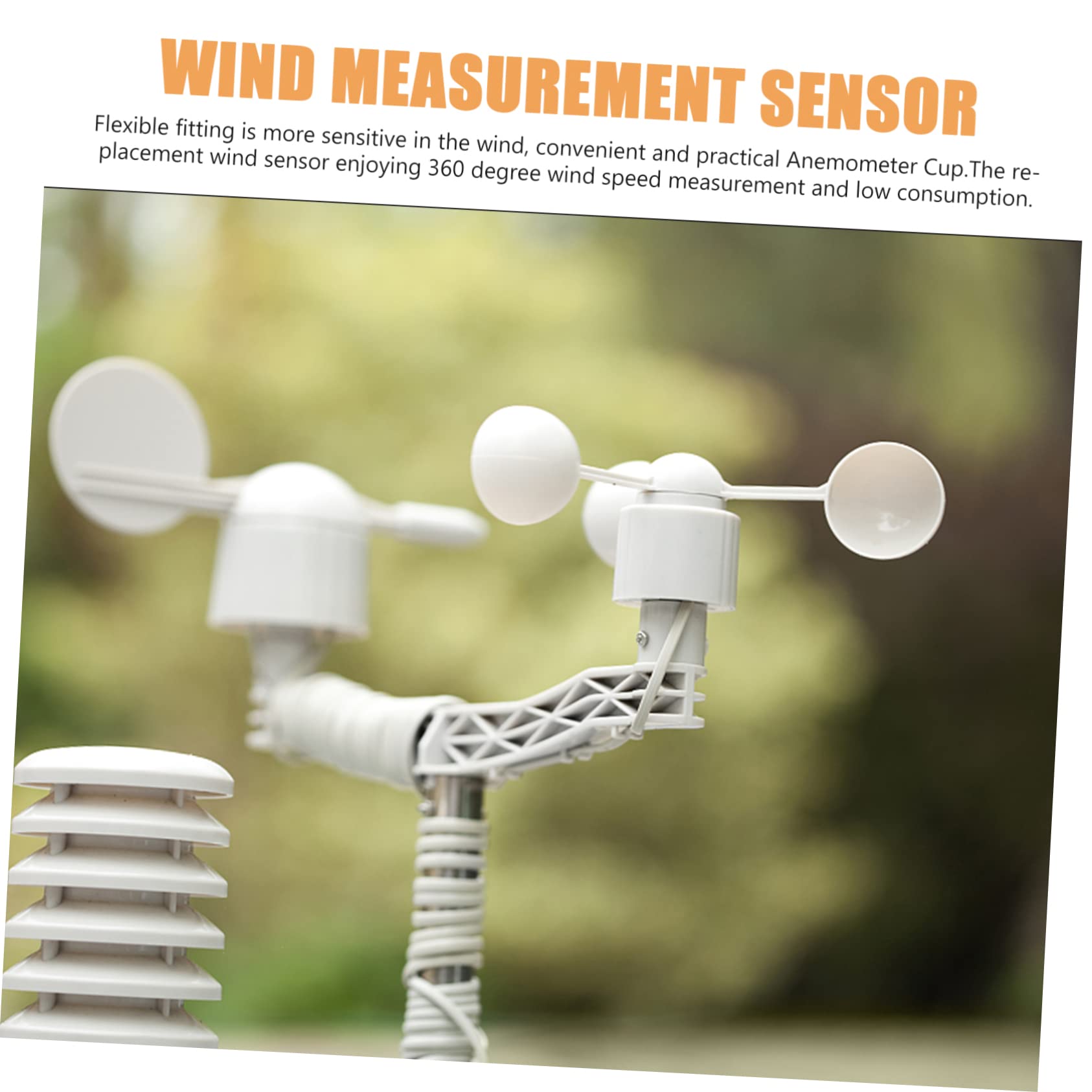 Anemometerbecher für Genaue Luftstrommessung im Außenbereich mit 3 Tassen aus Aluminiumlegierung Professioneller Windgeschwindigkeitsmesser