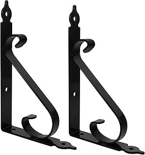 OSALADI 2 Sets Pallet Bracket Corner Shelf Stand Wall Hooks Decorative Heavy Duty Wall Shelf Floating Shelf Bracket Metal Shelving Floating Shelves Brackets Iron Shelf Brackets Wall Iron