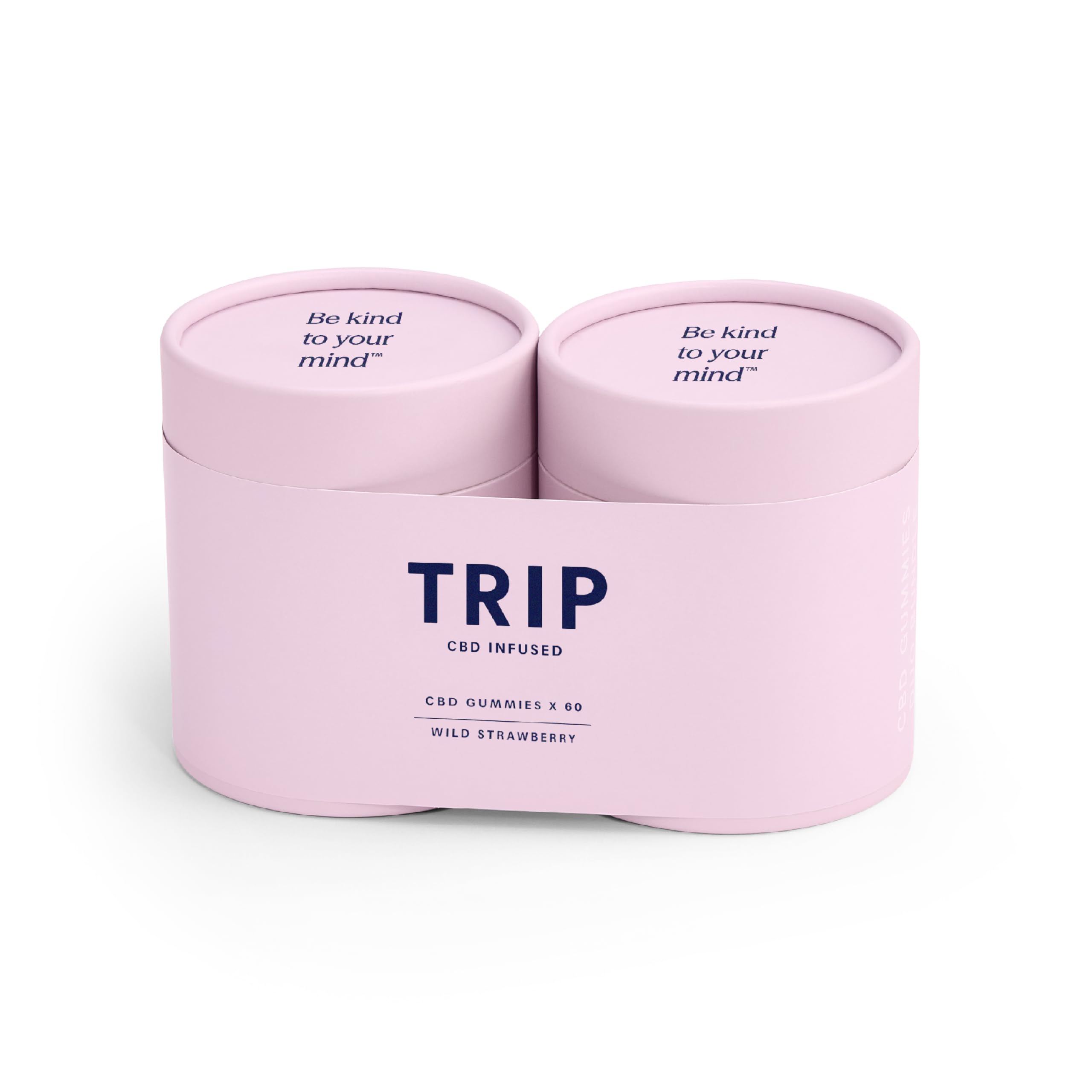 TRIP CBD Infused Gummies, 600mg CBD, High Strength, Wild Strawberry, 60x
