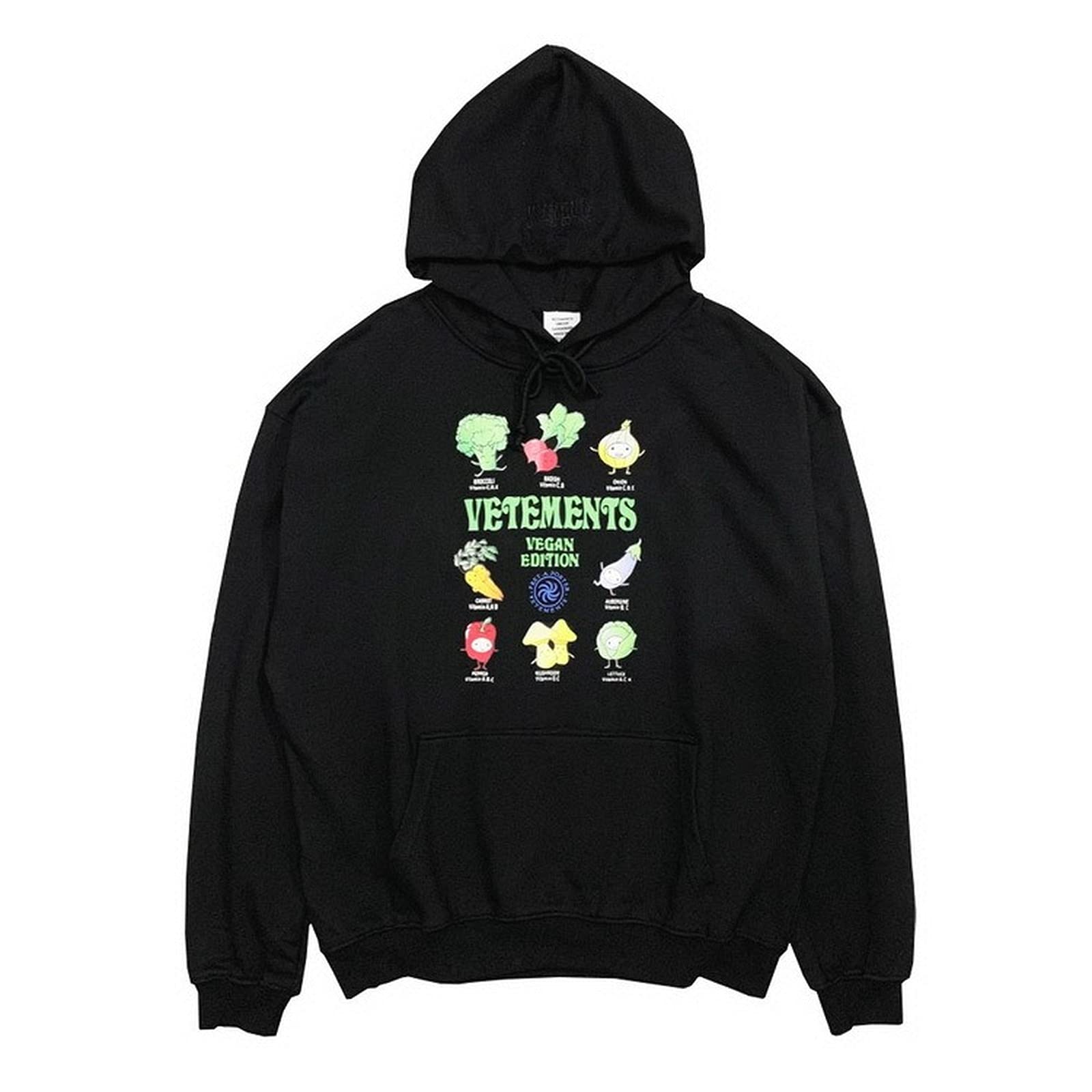 Vetements Hoodie for Man Vegetable Novelty Fashion Trend Pullover Sweater Casual Long-sleeved Heavyw