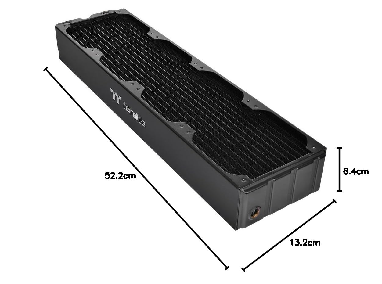 Thermaltake CL-W192-CU00BL-A - Radiatore in Rame da 480 mm, Nero