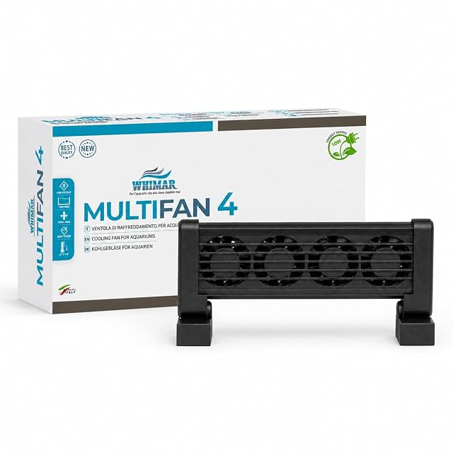 Foto 2 de 6 de Whimar MultiFan - 4 ventiladores de refrigeración para acuario, sistema de 12 V con 4 ventiladores, bajo…