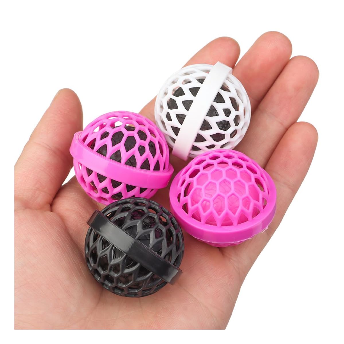 Xjhwd Mix Color 4Pcs 3.9X3.6cm Sticky Backpack Clean Balls, Dust And Dirt Remover For Bag And Purse, Ideal For Backpackers And Travelers