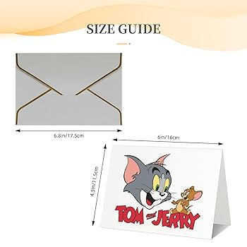 Amazon | メッセージカード トムとジェリー 感謝カード