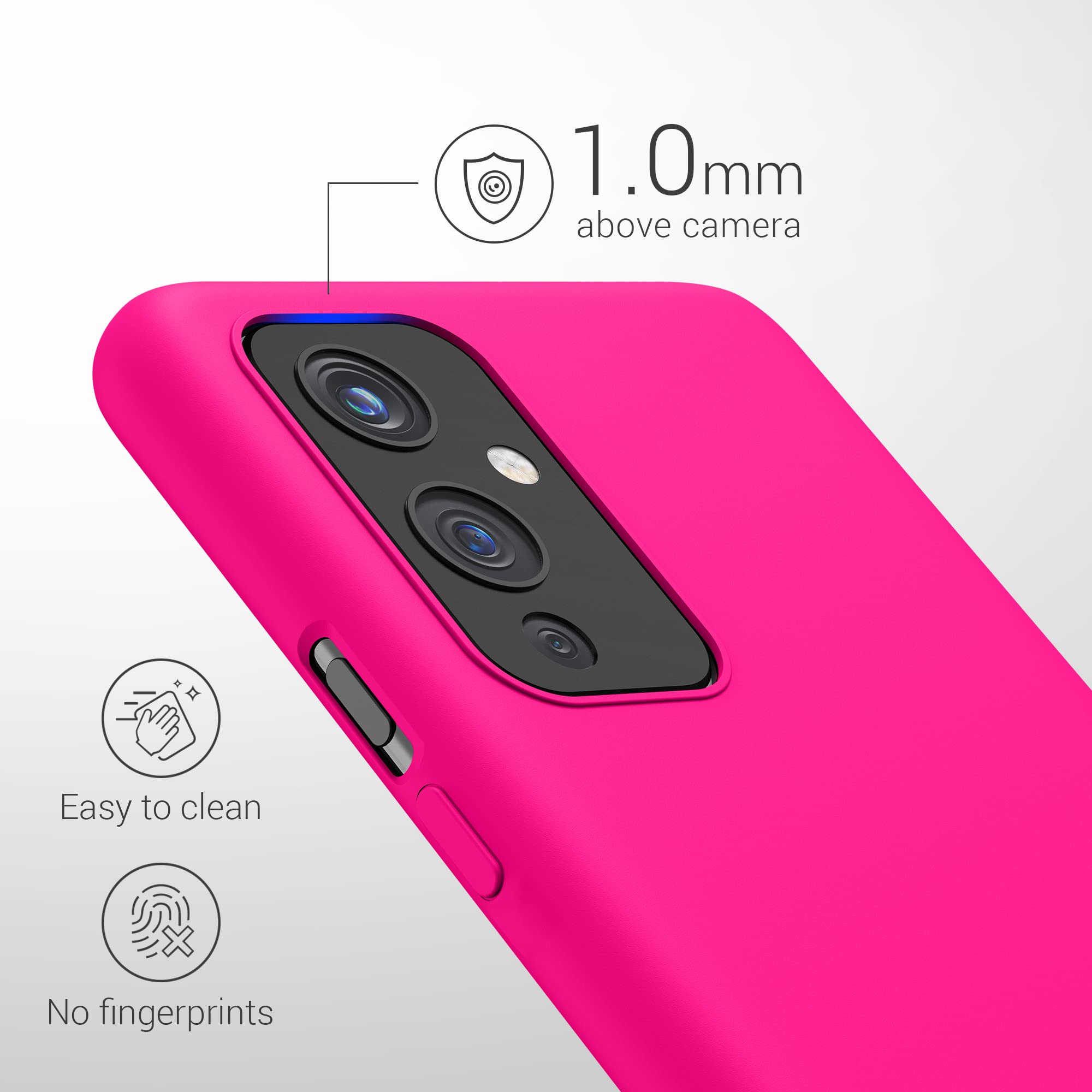 Custodia Kwmobile In Silicone TPU Per OnePlus 9 (Versione EU/NA) - Copertina Gommata Antiscivolo - Colore Ardesia Scuro