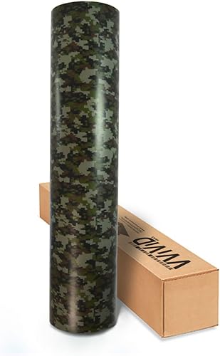 Miniatura 3 de VViViD Película de vinilo de camuflaje digital para bricolaje, sin ensuciar, fácil de instalar, adhesivo de liberación de aire (7 x 5 pies)
