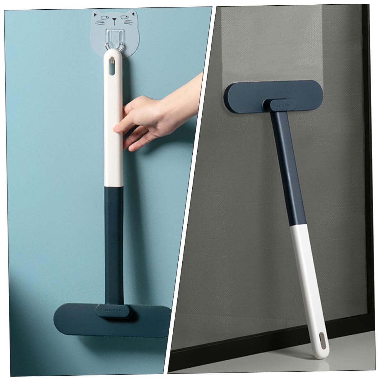 Didiseaon Multifunctional Window Screen Cleaner Brush Dual-Sided Scrubber Widened Head Soft Bristles for Easy Cleaning for Home Use Water-Friendly Cleaning Tool