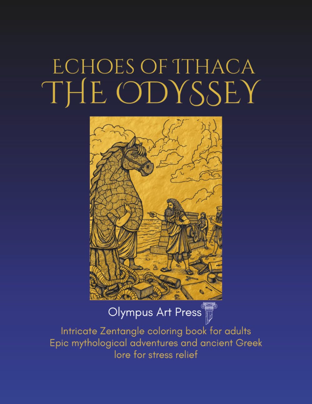 Echoes of Ithaca-The Odyssey (Ancient Greek Legends & Mythology Coloring book series)