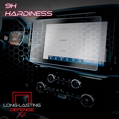 Miniatura 8 de Protector de pantalla para Ford Bronco (2021-2025) SYNC4 - Cristal templado de 12 pulgadas, acabado brillante, antirreflejo, resistente a los