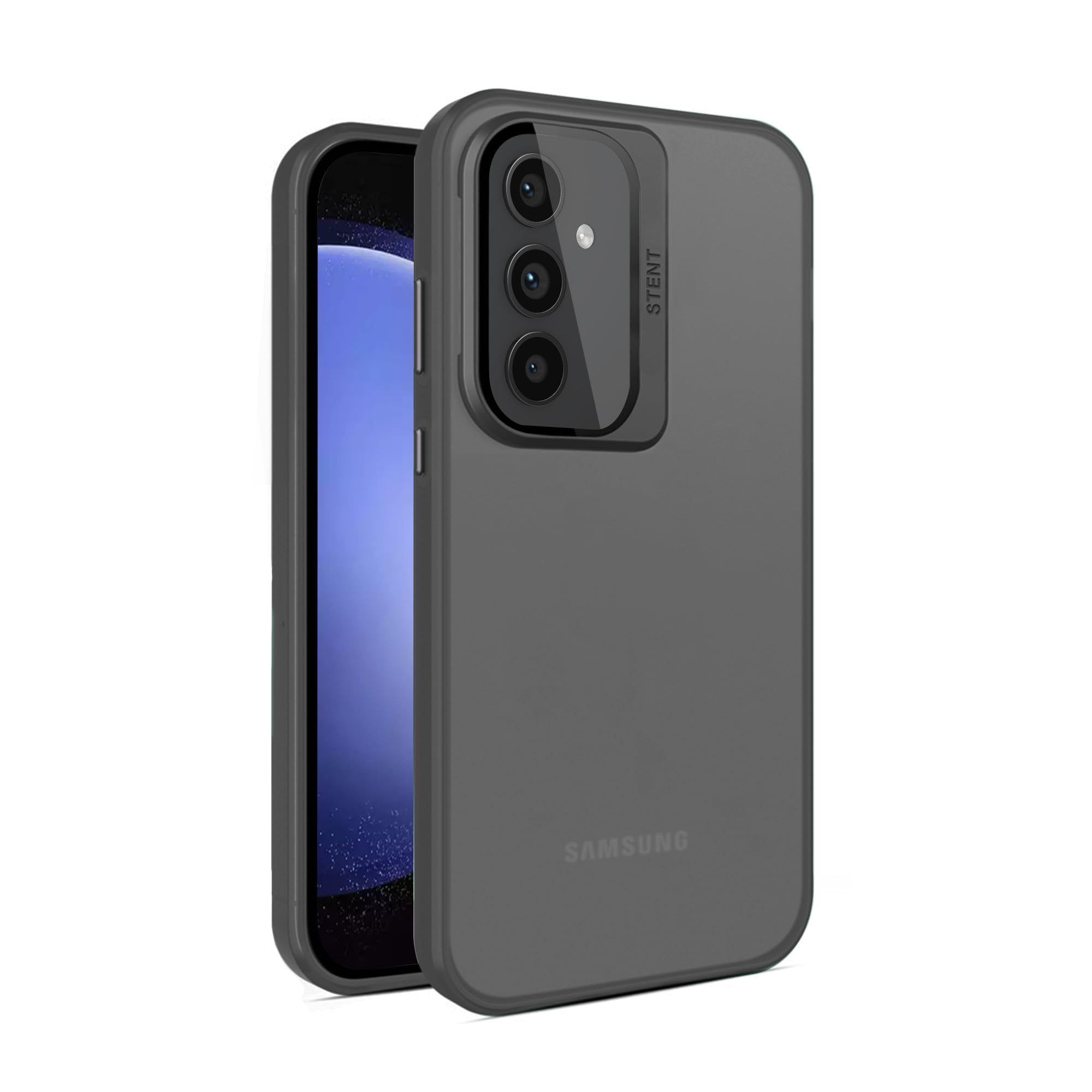 Vaku Luxos® Rime Frosted Translucent Back Cover for Samsung Galaxy S23 FE Shockproof Scratch Resistant Camera Protector Matte Hard TPU Case with Stand Holder- Black (B0DBLS9WGH) Amazon Price History, Amazon Price Tracker