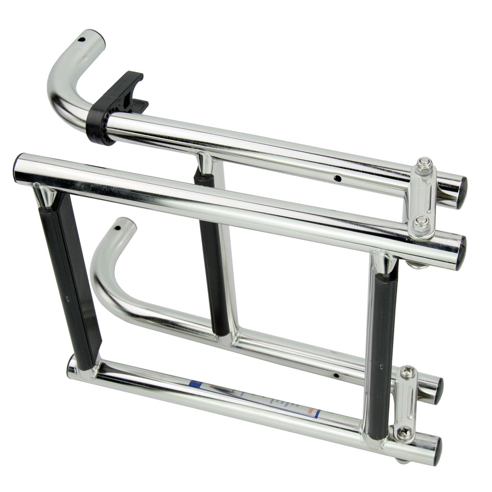 Scaletta per Barche a 3 gradini, Scala Pieghevole in Acciaio Inox per pontoni, gommoni, Camper, Yacht, Piscine, pontili, Portata Massima 150 kg (330 libbre).