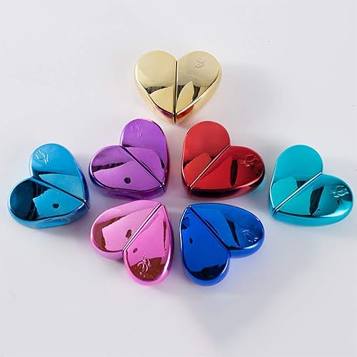 Miniatura 9 de VORCOOL Botella de spray portátil en forma de corazón de 0.8 fl oz, carcasa de metal, atomizador de perfume vacío recargable para viajes (rosa)