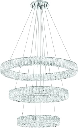 Crystorama Kinsley LED Polished Chrome Chandelier