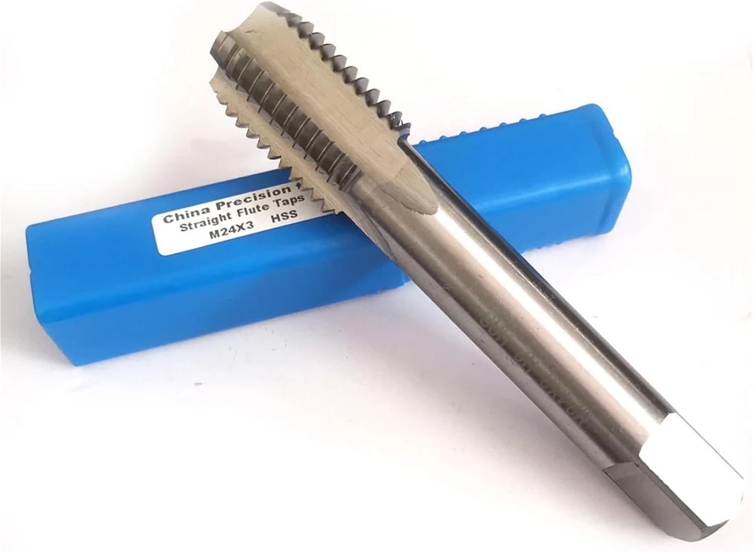 HSS Metric thread tap M24 Right Fine screw straight flute taps left M24X3 M24X2 M24x1.5 M24x1.25 M24x1 M24x0.75 x0.5(M24X1.5 Right hand)