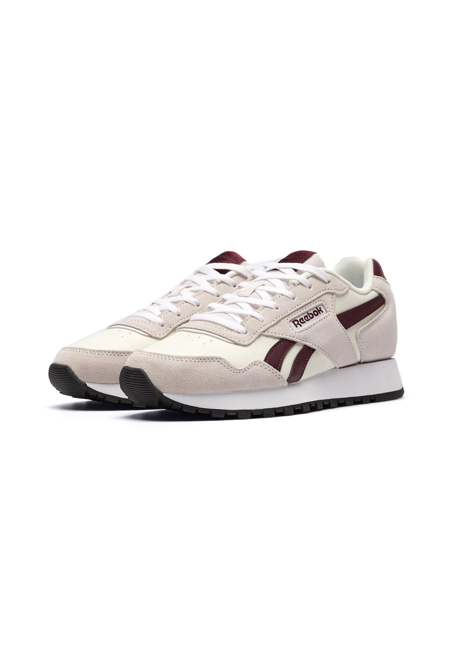 Reebok Women's Glide Trainers, Chalk/Luxe Grey/Black Cherry, 38 EU, Chalk Luxe Grey Black Cherry, 6 UK