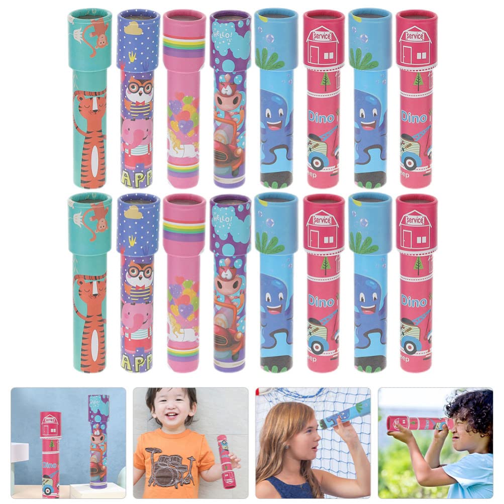 Gadpiparty Caleidoscopio per Bambini di Carta 30 Pezzi Giocattolo Scientifico Educativo per Esplorazione Visiva Regalo Compleanno E Festa Design Casual Dimensioni Compatte 5.91X1.18X1.18In