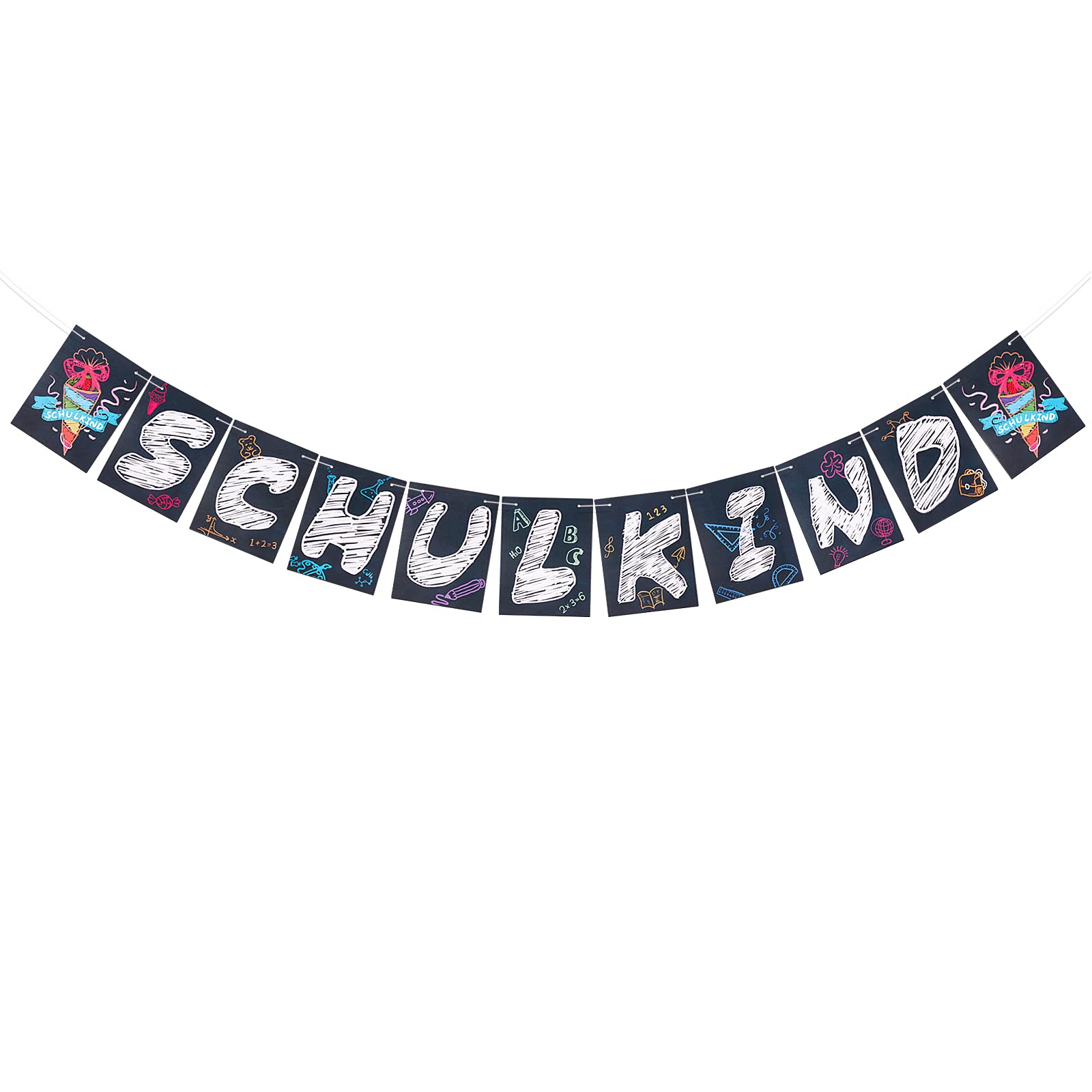 BETESSIN Einschulung Deko - Filz Schild Für Schulanfang