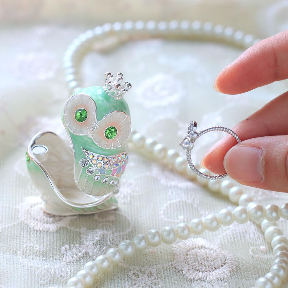 piearth ピィアース スワロフスキー 切り株 クラウン ふくろう Amazon