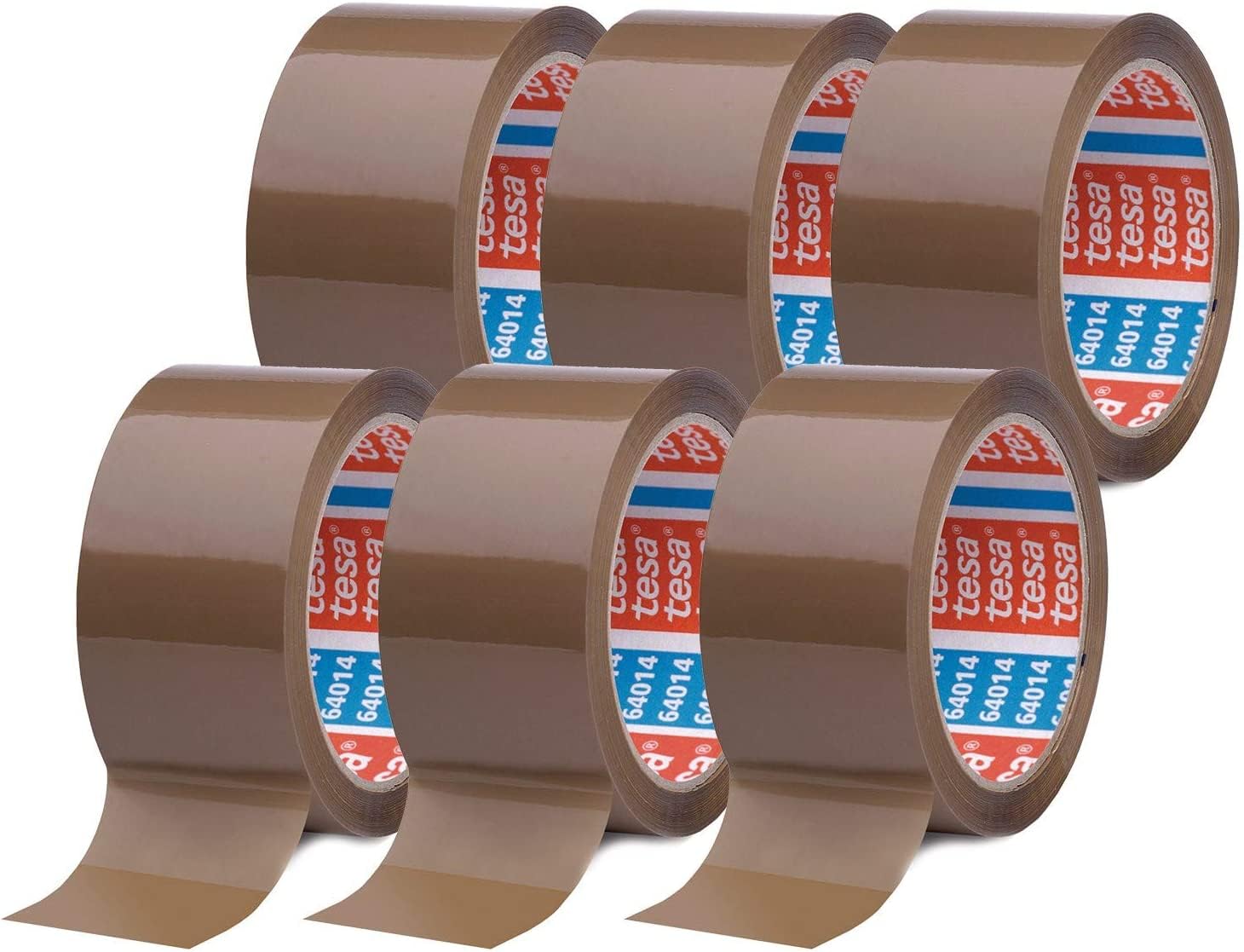 Verpackungs Paket Klebeband Tesa, 50mm x 66m, braun VE=6