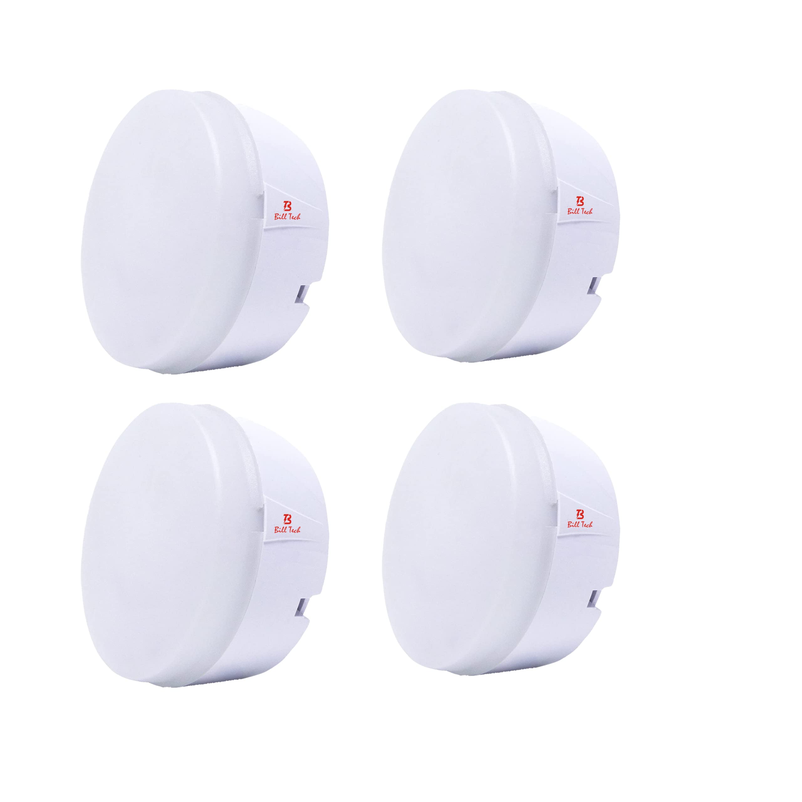 Bill Tech Beamer 12 Watts Led Ceiling Light For Indoor Lighting, 1 Year Warranty, Pack of 4 (pink)