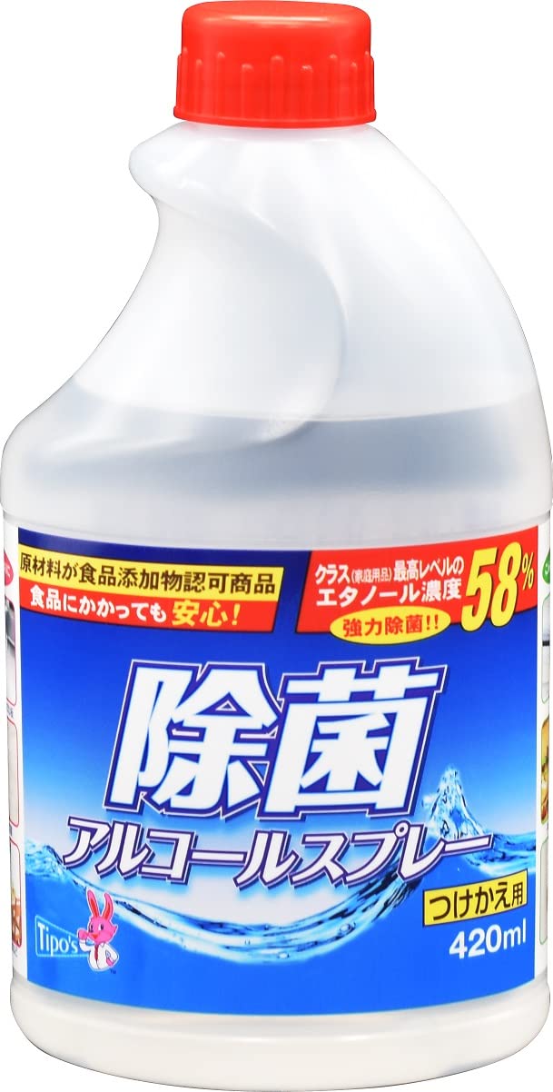 Amazon.co.jp: ティポス 除菌アルコール 付替 420ml : ドラッグストア